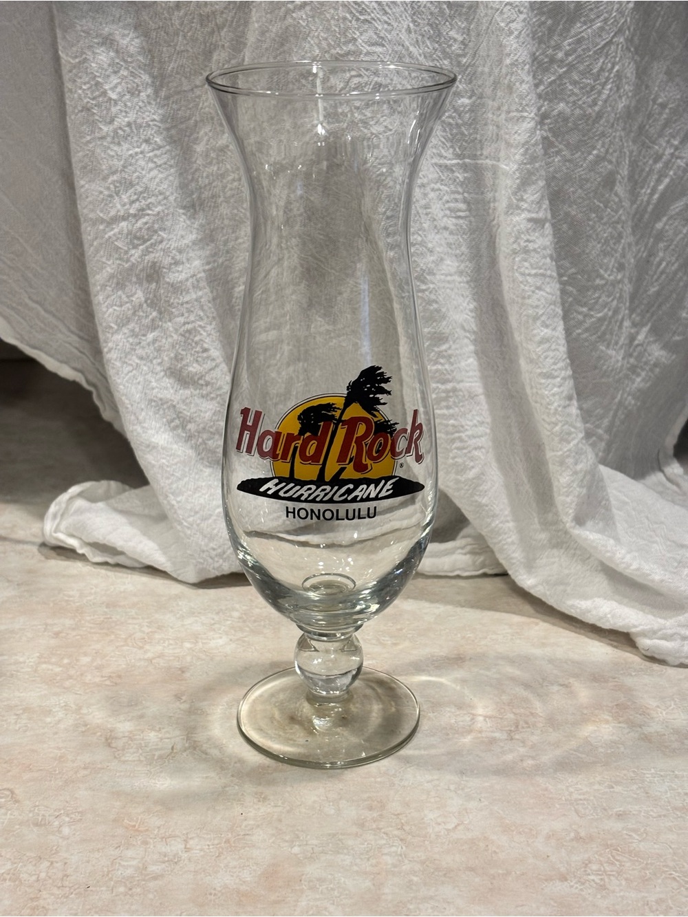 Hard Rock Cafe Honolulu Hurricane Glass